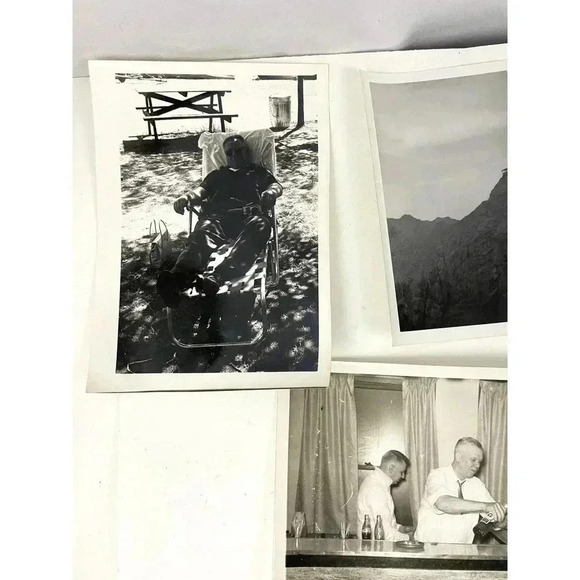 Antique Lot of 16 B&W Photographs 1950s Travel Snapshots Estate Find OOAK - Picture 4 of 13